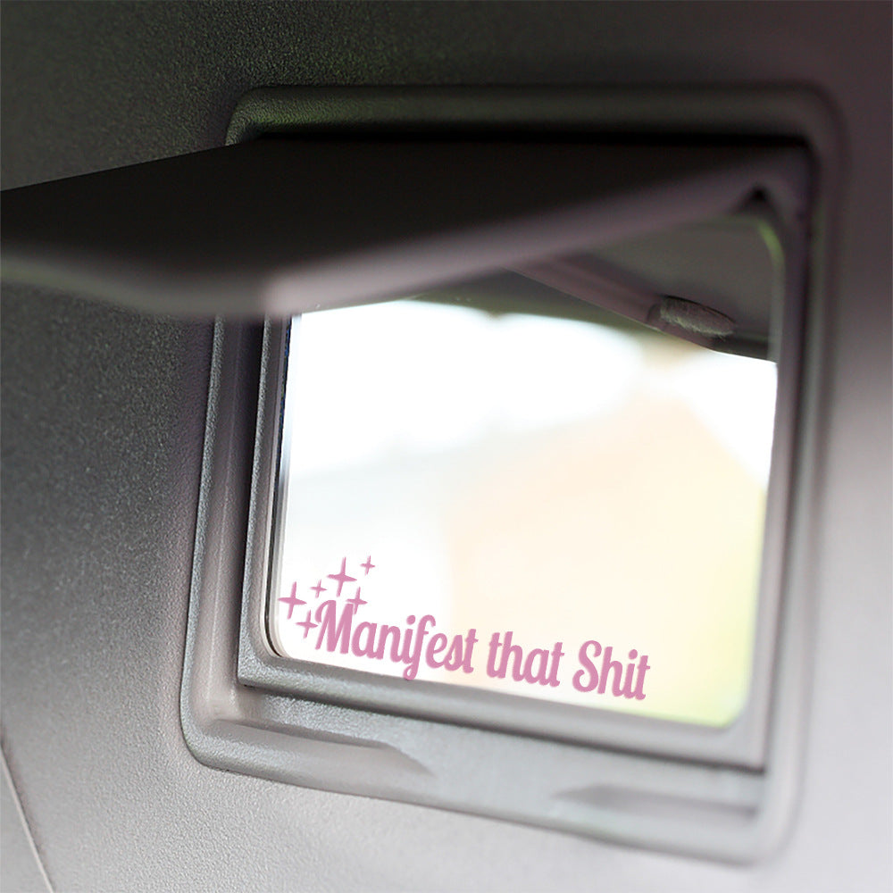Vinyl Waterproof voiture rétroviseur miroir cosmétique autocollant miroir décoration universelle Stic