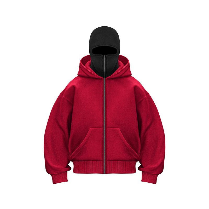 Les hommes et les femmes à double tête Zipper Hoodie