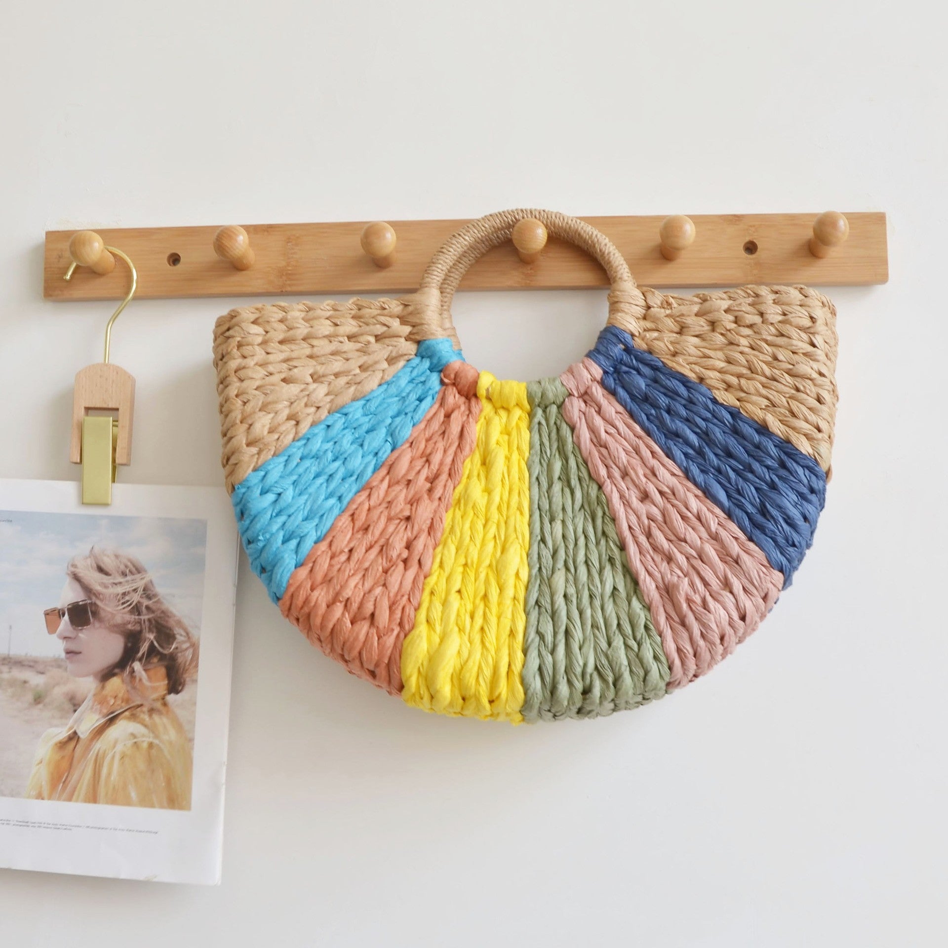 Sac en papier vintage élégant