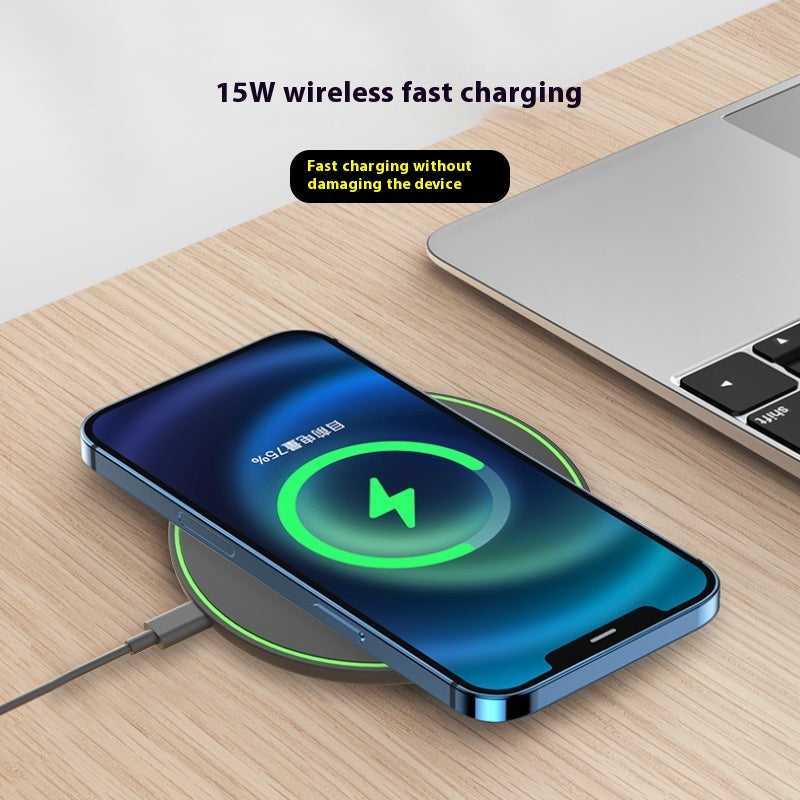 Ultra-thin Round Wireless Charger Desk Phone
