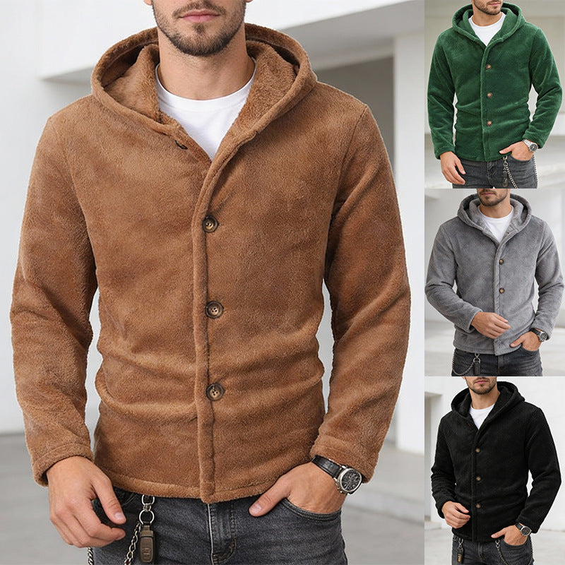 Veste de sweat à capuche à manches longues pour hommes