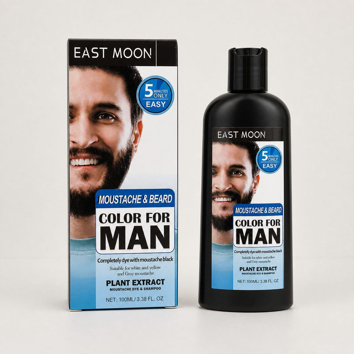 Shampooing de couleur des cheveux de la barbe de MOON EST