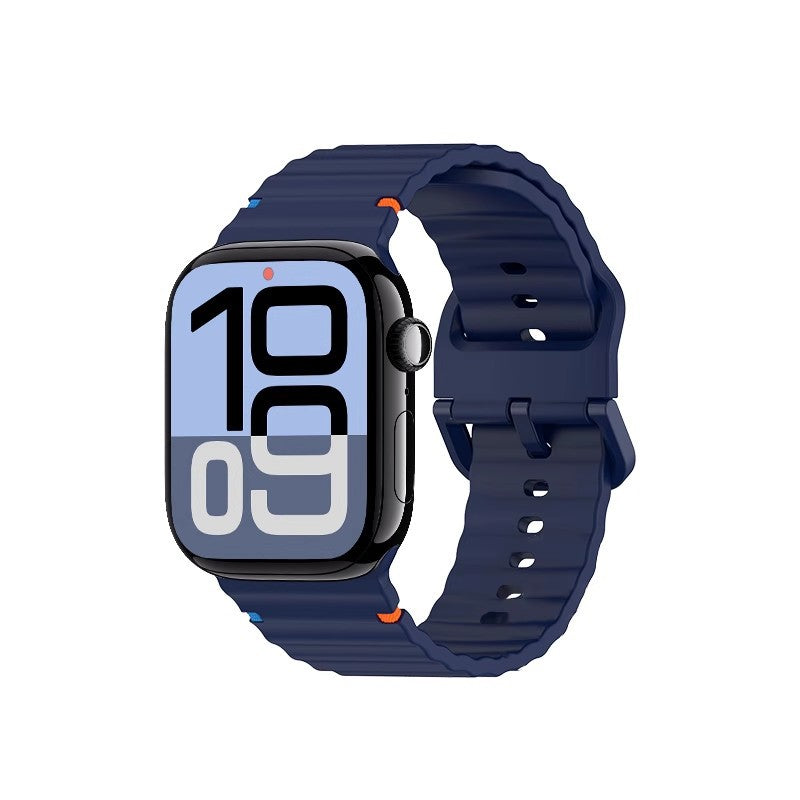 Wave Pattern Sports Silicone Strap Advanced