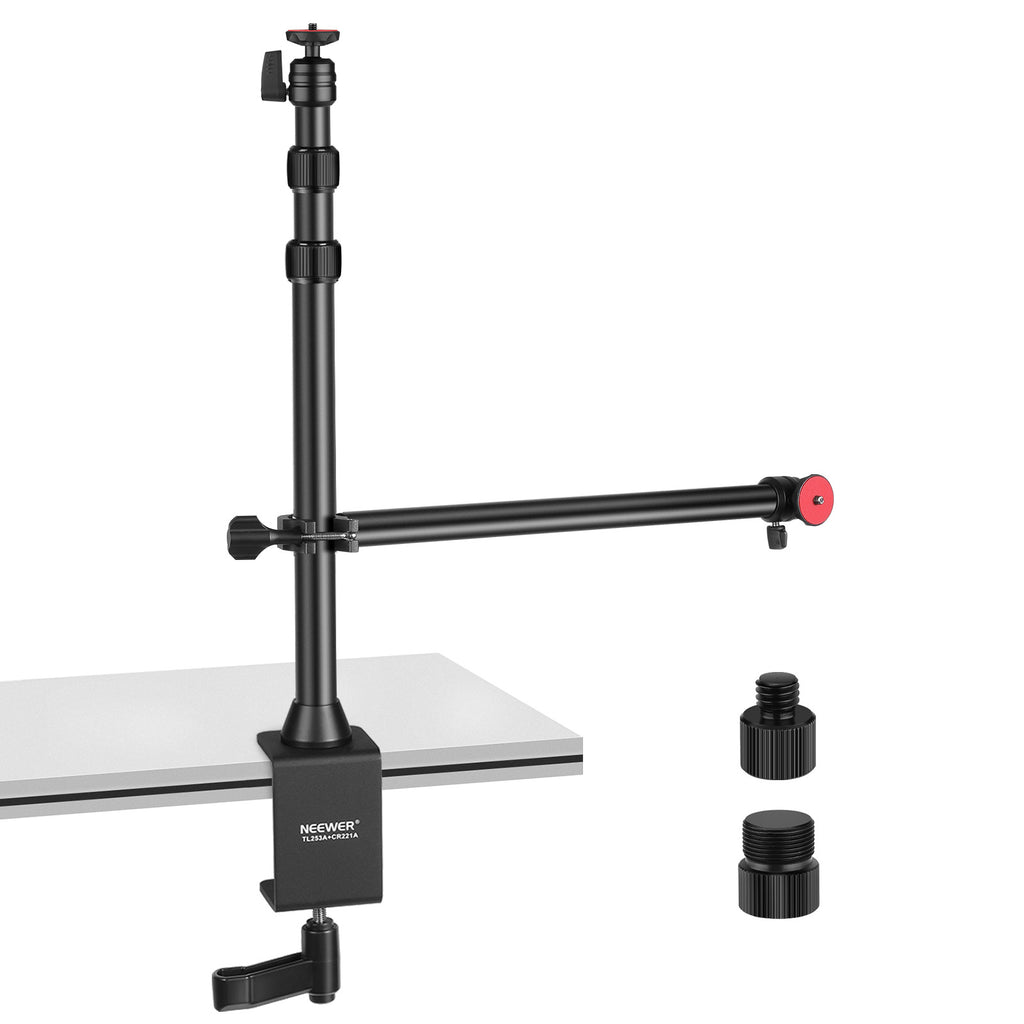 Support photo portable et réglable de bureau