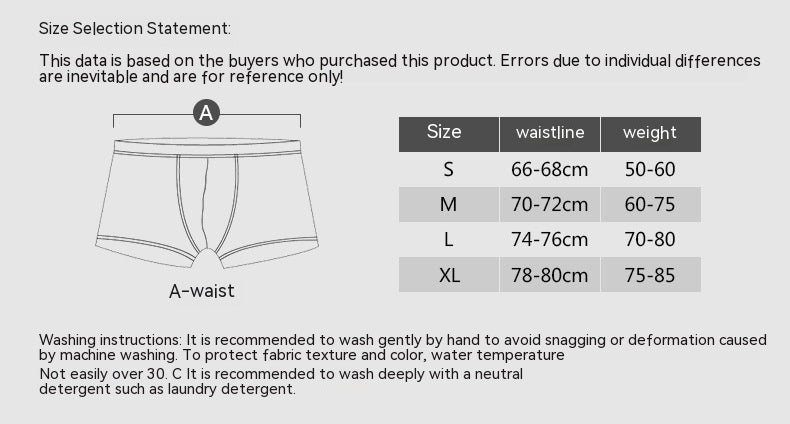 Sous-vêtements pour hommes rayés Boxers respirants et encombrants