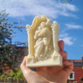 Ancien couple grec Angel Aromatherapy Gypse bougie chocolat cuisson gâteau décorant le sil
