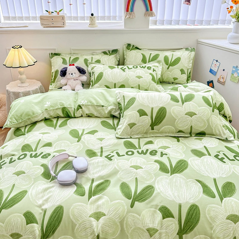 Ménage Mode de coton pur Feuilles de lit minimalistes