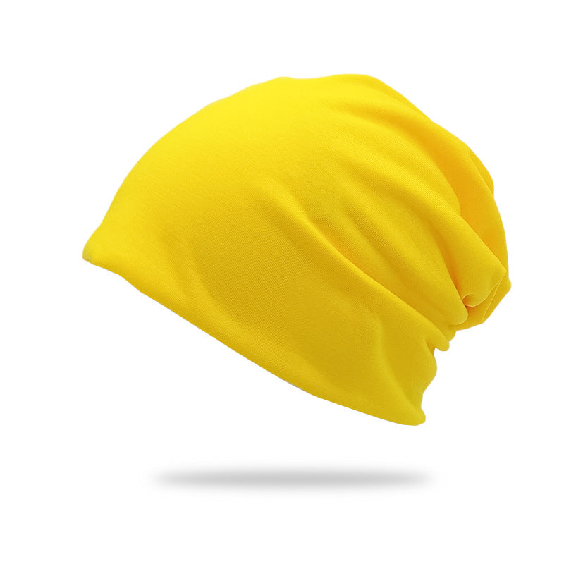 Bonnet de pull double couche de couleur solide style mince