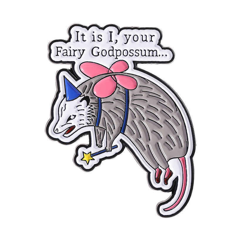 Brooches métalliques mignonnes et quirky avec une souris cartoon créative et d'autres animaux ludiques