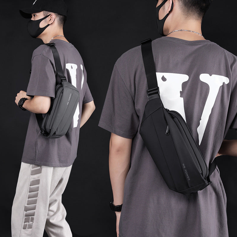 Poitrine pour hommes Sports de plein air Sac transversal de grande capacité