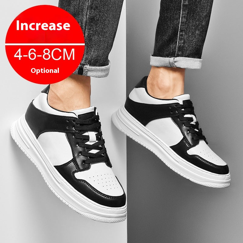 Été Invisible Hauteur Augmentation Chaussures Homme 8cm Respirant Platform Sports