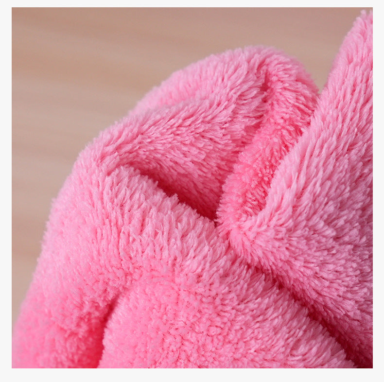 Ensemble de 3 pièces de serviette de bain en polaire de corail