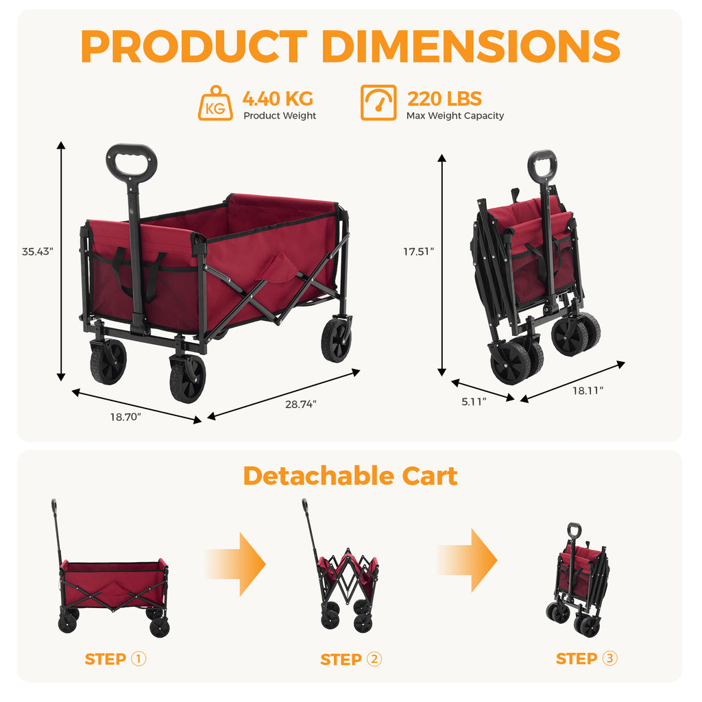 Chariot pliable