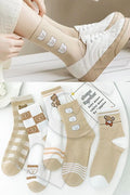5 paires de chaussettes femme modèle doux confortable utilisation quotidienne