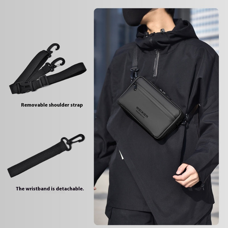 Simple homme de mode en plein air sac de messager occasionnel