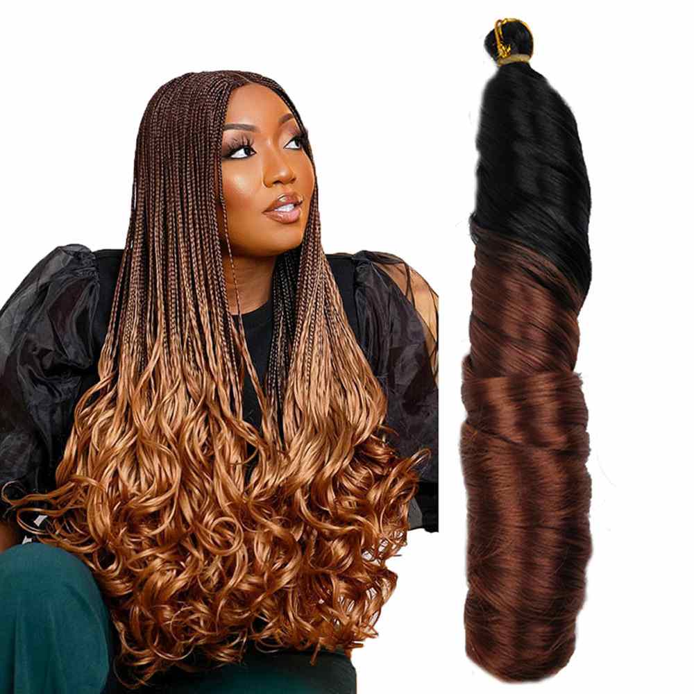 22 pouces Français Loose Wave Crochet tresses cheveux