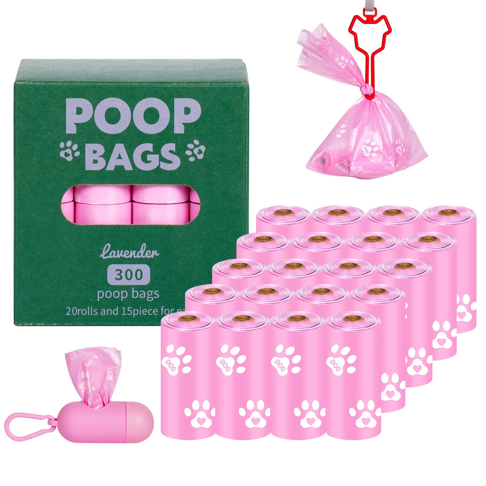 Poignée sac de déchets de chien EPI Vest Poop Sacs de ramassage Degradable Cat Litter Bag