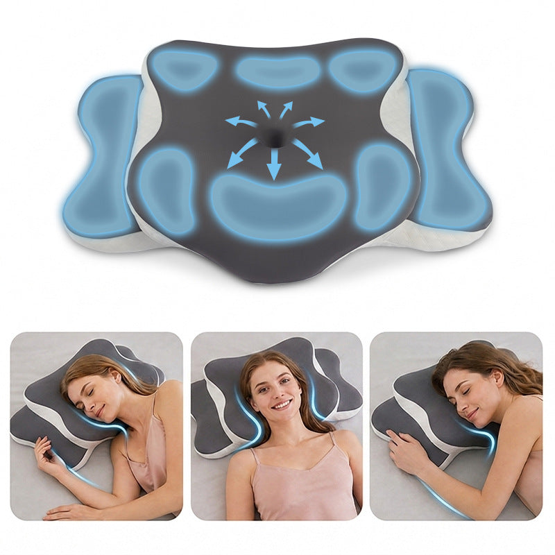 Mémoire papillon Mémoire TK Mousse Zéro pression Soins cervical Collier Oreiller