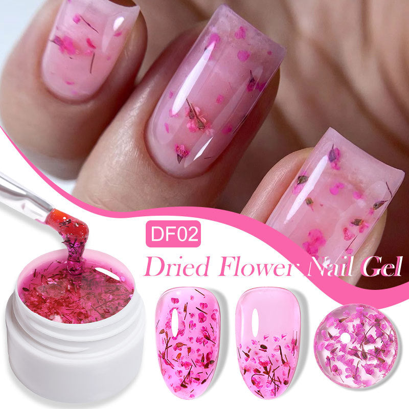 Gel de fleur séché aux ongles