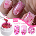 Gel de fleur séché aux ongles