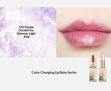 Colour-changing lip balm that repairs chapped lips
