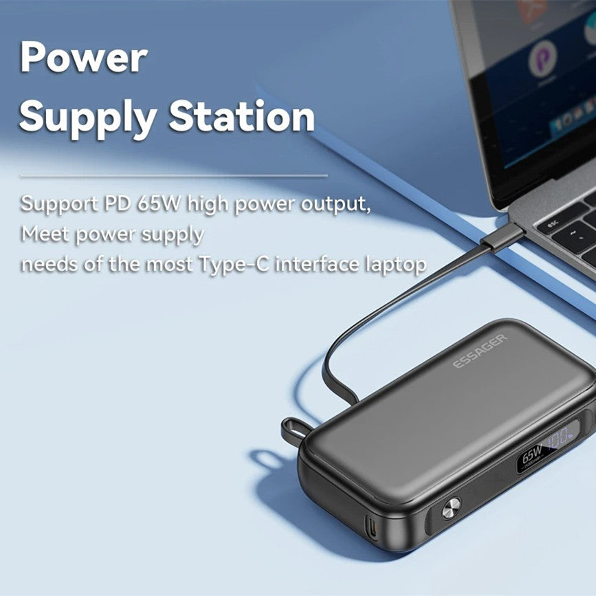 15000mAh Affichage numérique de grande capacité Alimentation mobile