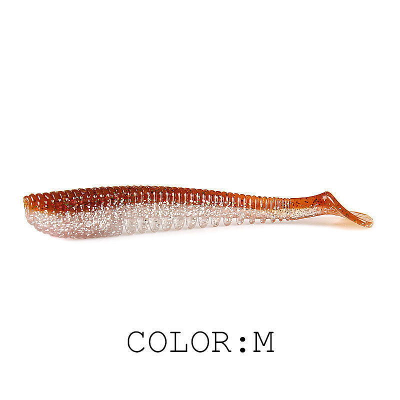 Lure d'eau douce Soft Bait T Tail Crochet de plomb