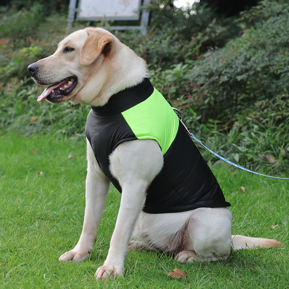 Hiver chaud vêtements pour animaux de compagnie imperméable chien rembourré Vest Zipper Veste pour petit Lar moyen