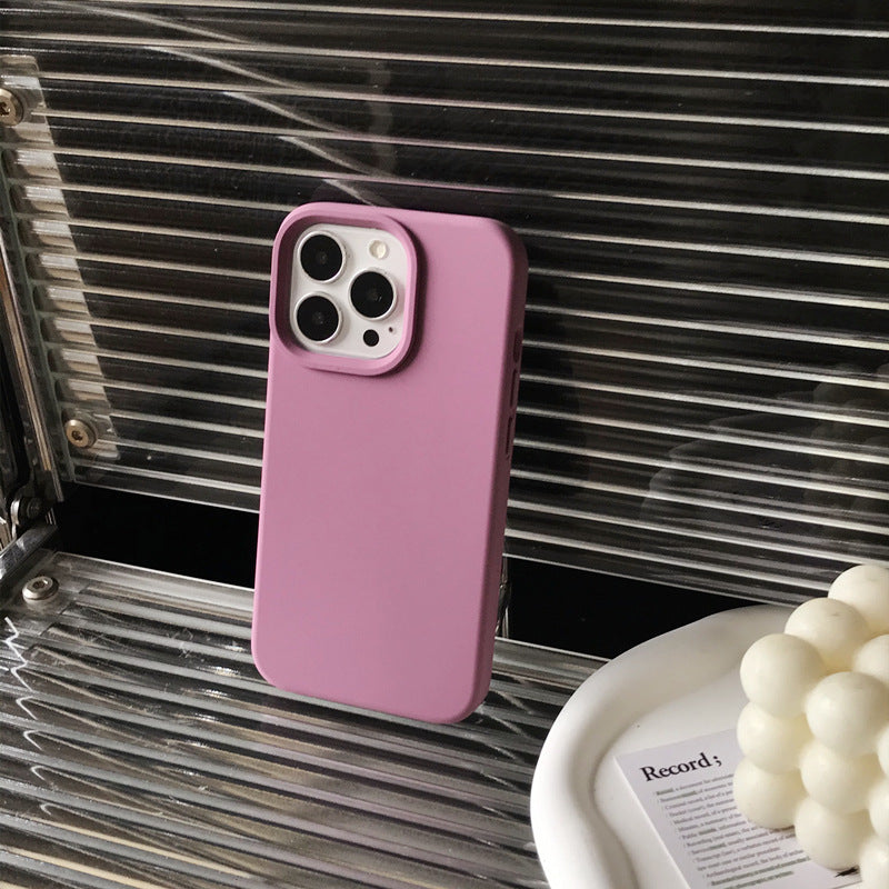 Boîtier de téléphone en silicone liquide de couleur solide