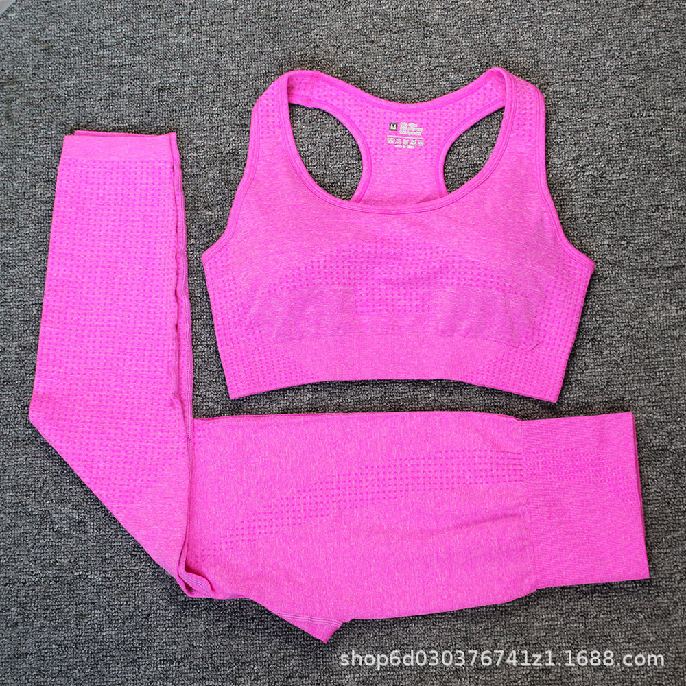 Top à manches longues et pantalons de soutien-gorge en trois pièces