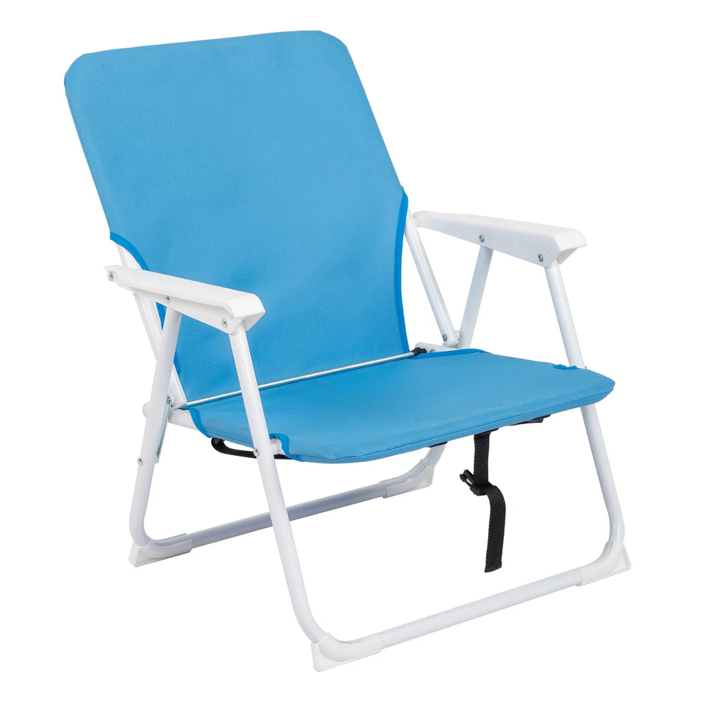 Chaise Oxford Cloth Iron Outdoor Beach Bleu
