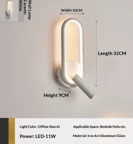 Lumière de mur créative pour le côté du lit