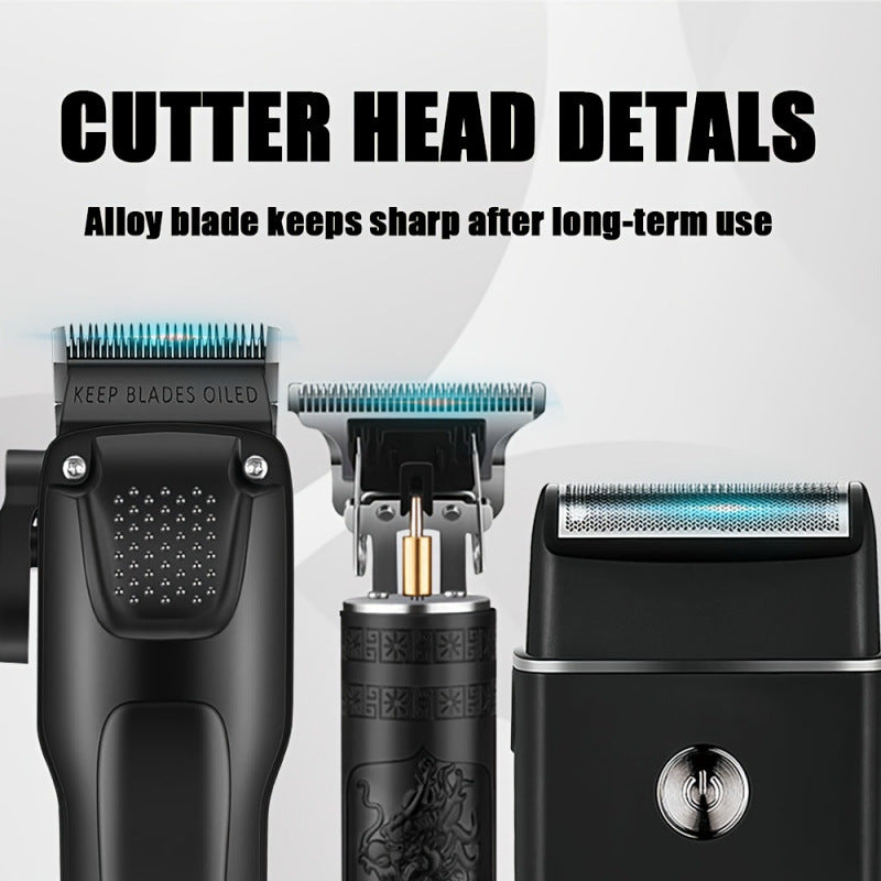 Kit professionnel pour cheveux et barbes avec un pinceau sans fil