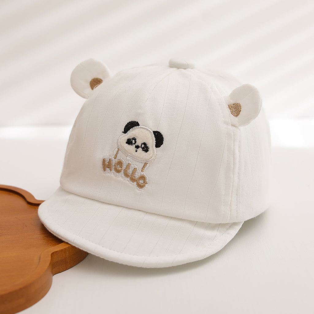 Summer Children's Hello Broded Cartoon Animal Baseball Cap est adapté à l'extérieur Ou