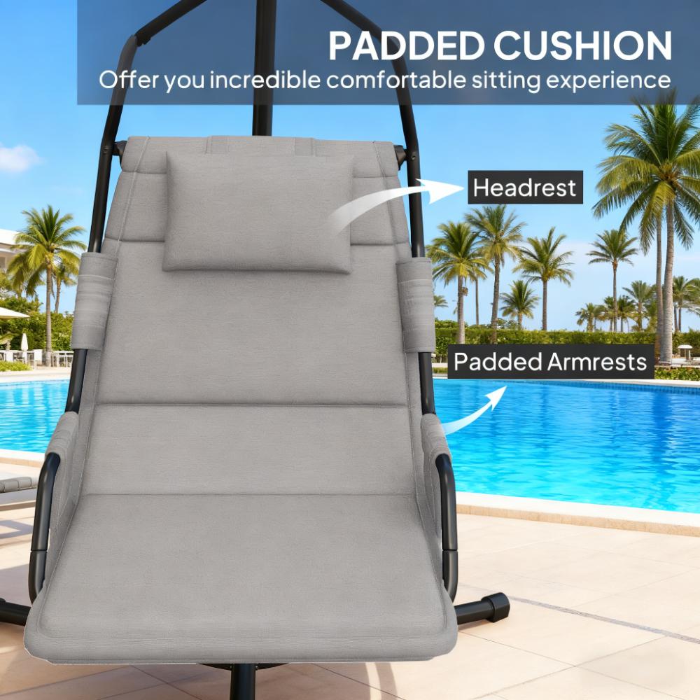 Chaise pivotante suspendue