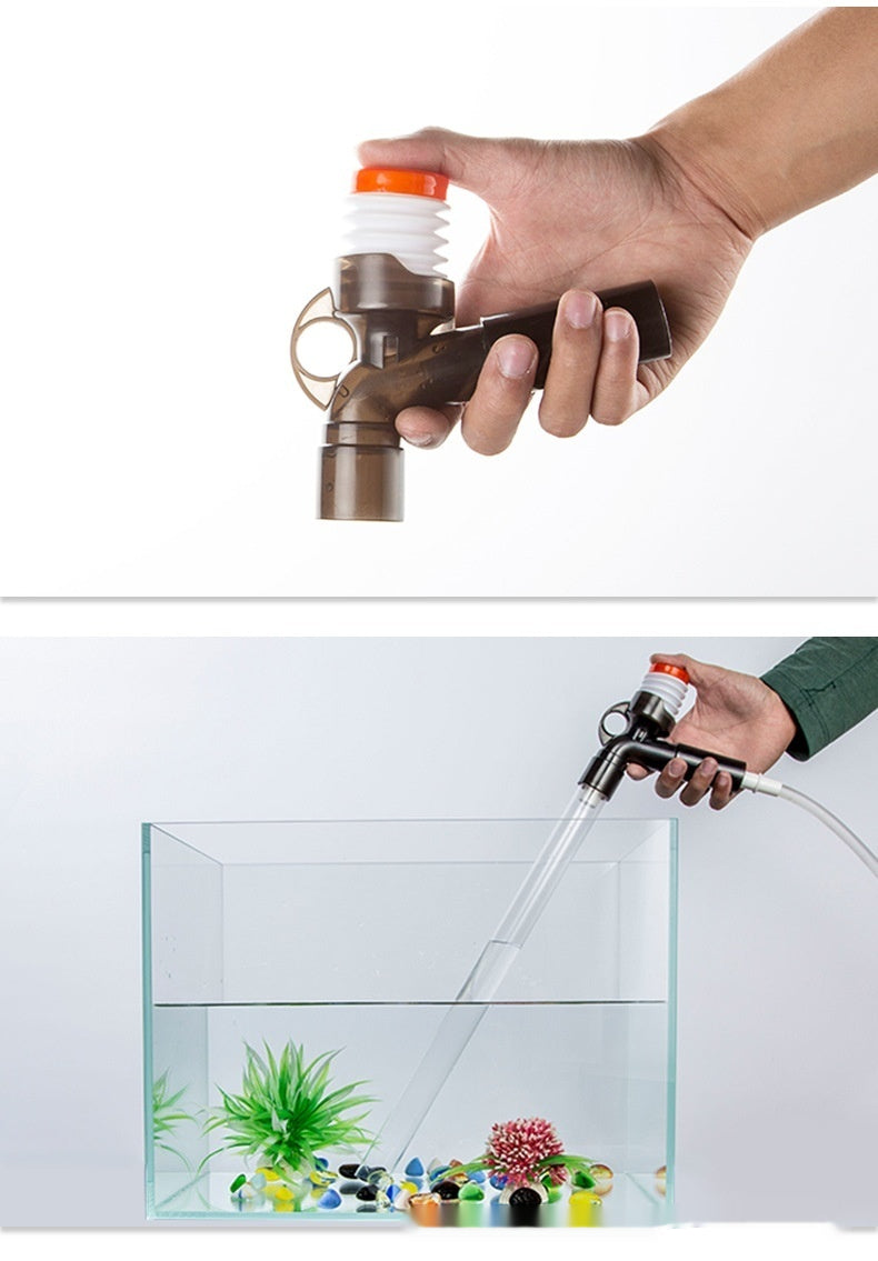 Réservoir de poisson Machine d'absorption d'eau Siphon Tube manuel d'échange d'eau aspiration Mur-hung Urin