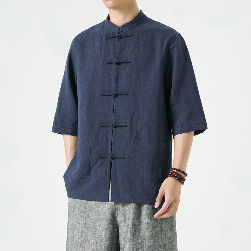 Chemise style chinois retro Tang style chinois