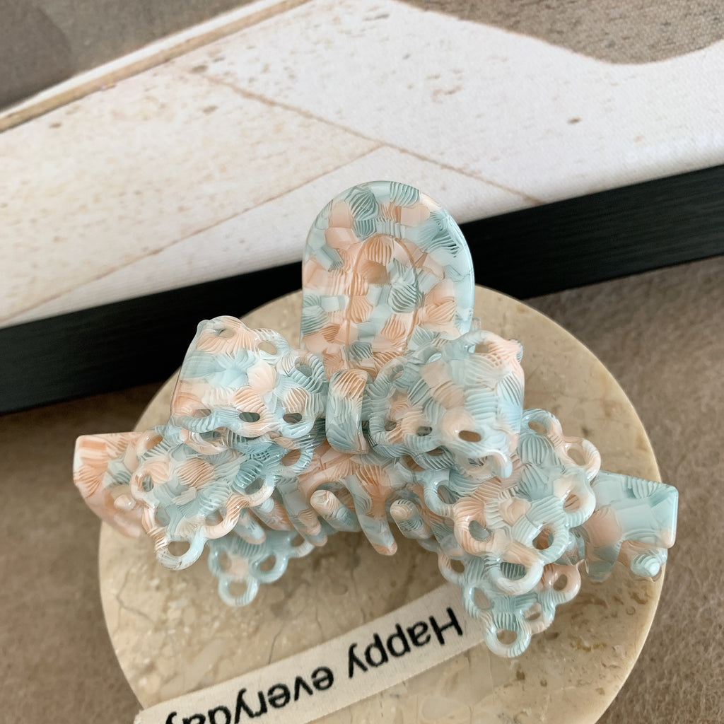 Acétate Dentelle Bow Barrettes Sweet Temperament Girl