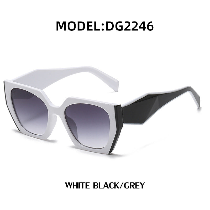 Lunettes de soleil à large temperature Cat-Eye pour femmes