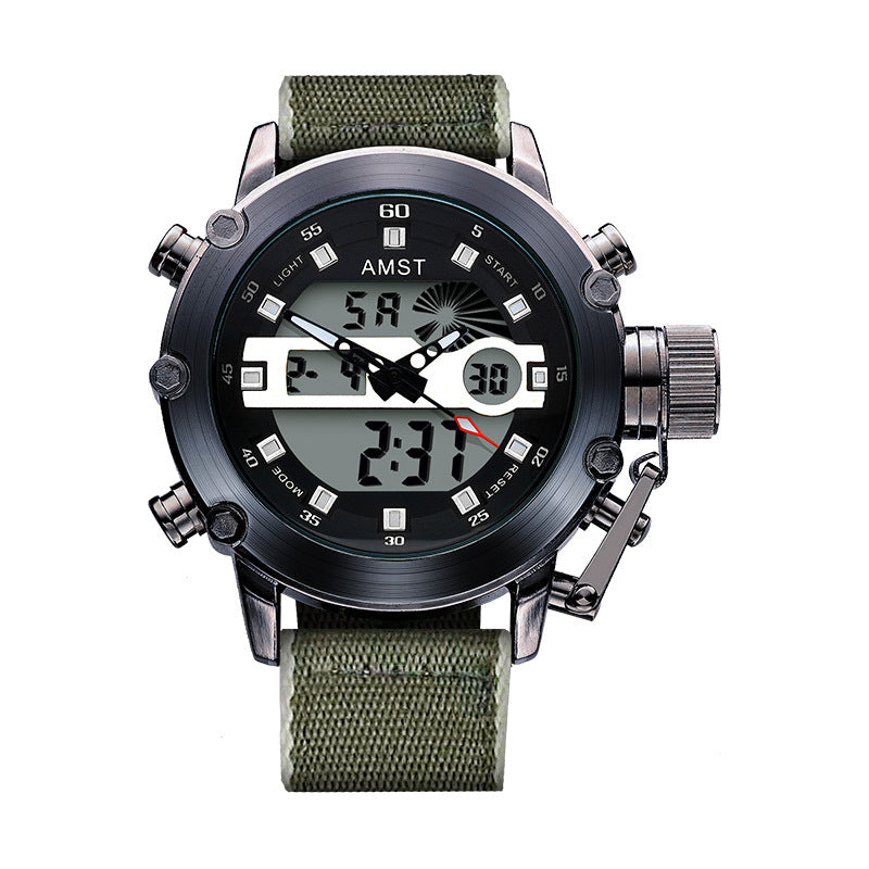 Montre électronique multifonctionnelle Casual Sports pour hommes