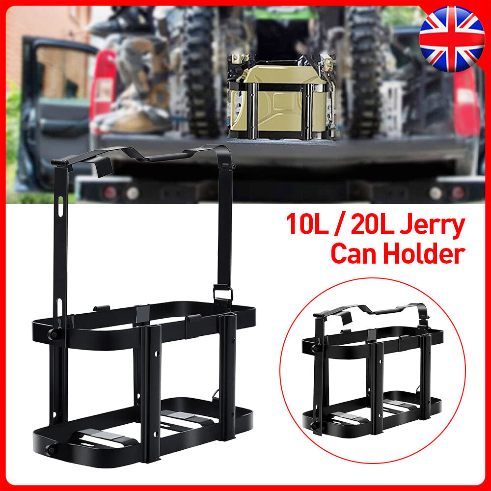 10L 20L UNIVERSAL LOCKABLE JERRY PEUT TITULAIRE DE LA BASSE FUEL TANKET MOUNT RACK BRACKET