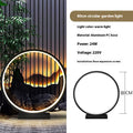 Courtyard pelouse lampe extérieur étanche simple anneau rond lampe de paysage