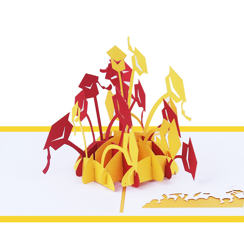 Graduation 3D de la carte de voeux 3D créative