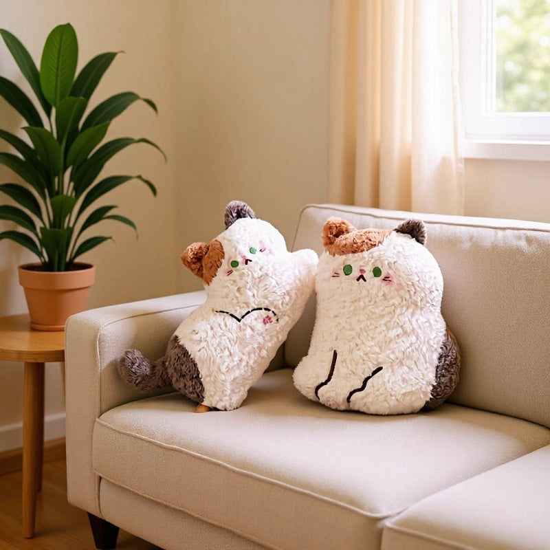 Jouet mignon en peluche d'oreiller de chat de dessin animé