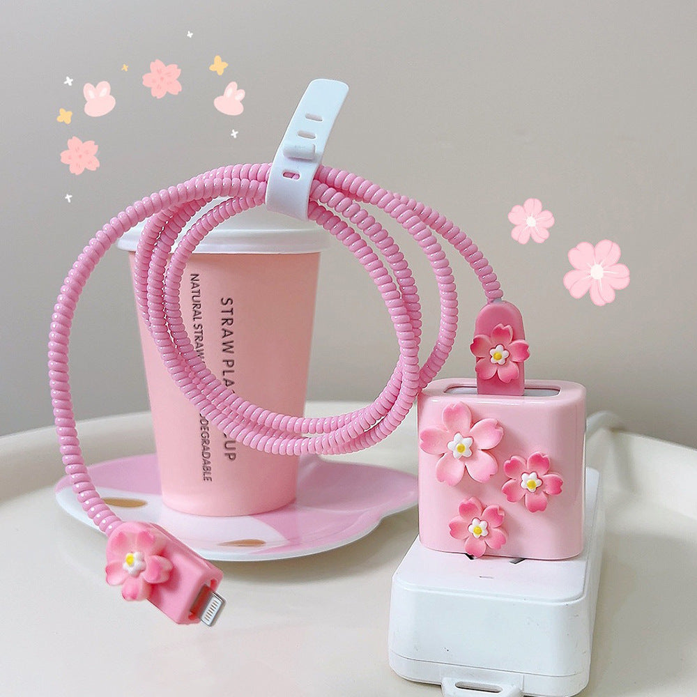 Prise de charge de câble USB de protection tête de chat en trois dimensions