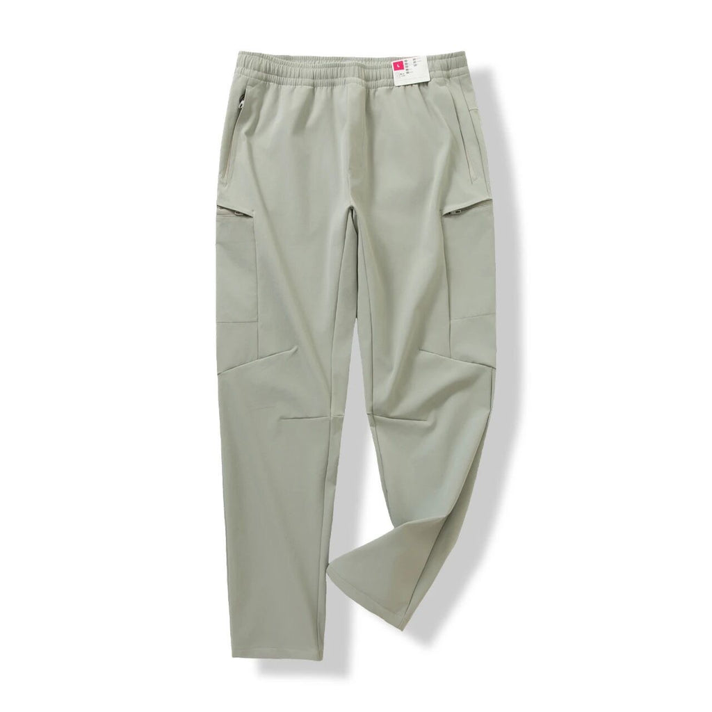 Men's stretch softshell cargo pants, elastic waist