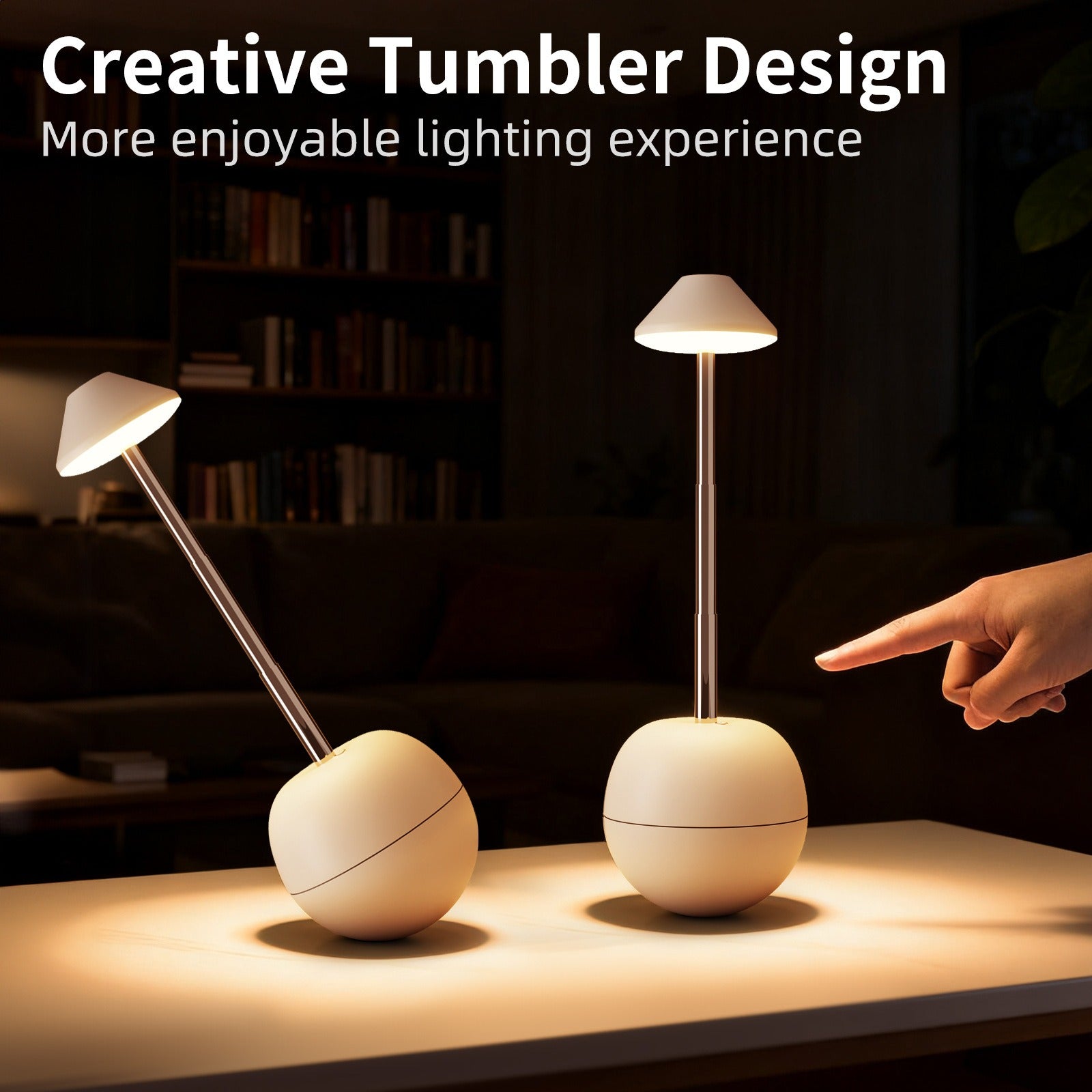 LED lumière de nuit rechargeable de table décorative lampe de bureau de chambre à coucher télécommande