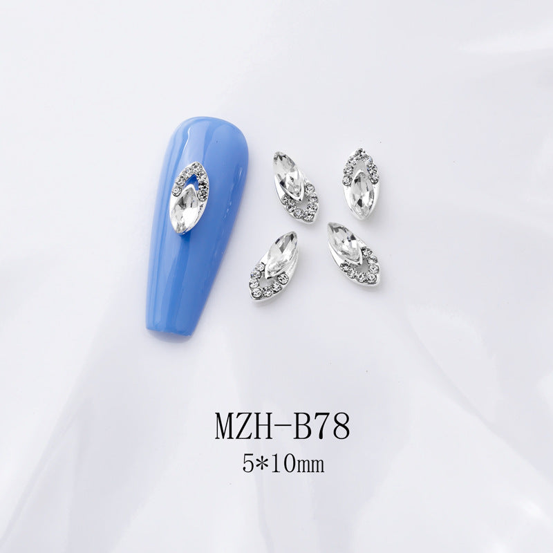 K9 Strass à dos plat ultra brillant en blanc pour décorations d'art à ongles