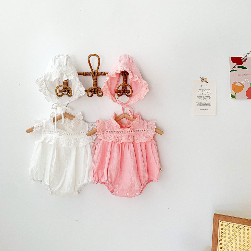 Dentelle coréenne onésie combinaison bébé Romper