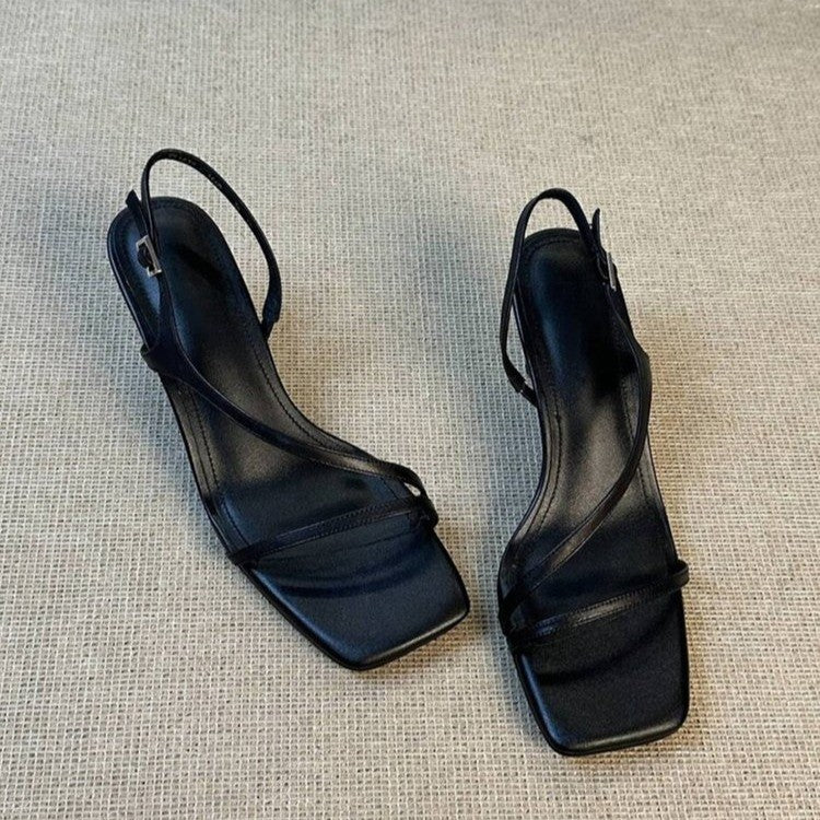 Sandales de sangle mince pour femmes